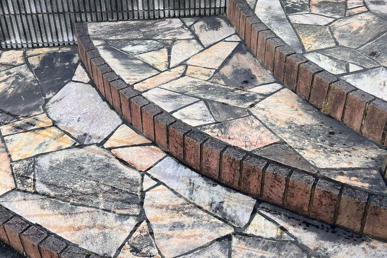玄関周り高圧洗浄
